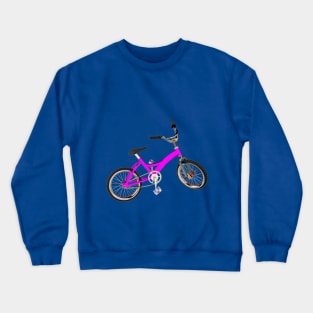 Purple Kids Bicycle Crewneck Sweatshirt